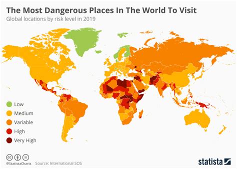 World Map Shows Most Risky Cities for Tourists .